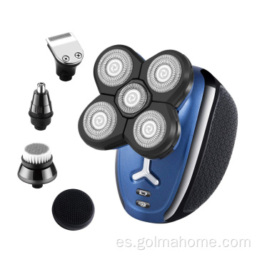 Afeitadora de cabeza para hombres para hombres calvos 5in1 Kit de aseo Carriladoras de pelo Trimmer de cabello Trimmer de barba Razor eléctrico impermeable